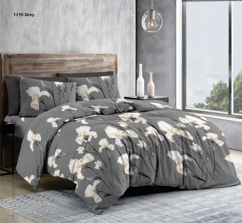 Постільна білизна BonaVita сімейний бавовна Іриси (361-0048 grey)